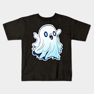 Spooky Ghost for Halloween Enthusiasts Kids T-Shirt